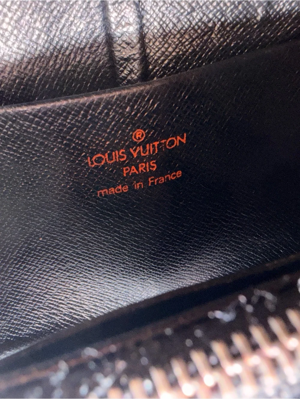 Louis Vuitton Demi-Lune Pochette in Black Epi Leather